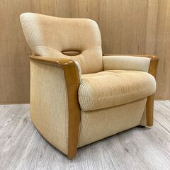 【カリモク】一人掛けソファ　アームチェア　シングル
の画像