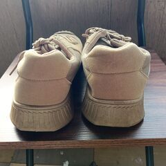 新品 27cm メンズ スニーカー ブラウン 厚底 シューズ 普段着 識別番号:【T471-S】の画像