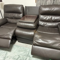 3人掛け電動リクライニングソファの画像