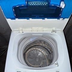 月内引取り割引します。Haier 全自動洗濯機 JW-K42M（2018年製）の画像