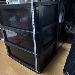 衣装タンス　黒　プラスチックの画像