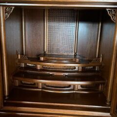 上品な木製仏壇　御霊舎　和風デザイン　美品の画像