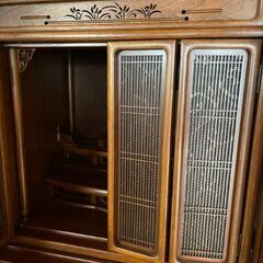 上品な木製仏壇　御霊舎　和風デザイン　美品の画像