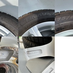 価格相談歓迎！　グッドイヤー製スタッドレス付き 15インチアルミホイール 4本セットの画像