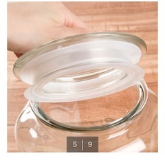 ニトリ　ガラスジャー（7.0L・米5kg)の画像