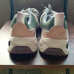 新品 26cm メンズ スニーカー グレー 厚底 シューズ 普段着 識別番号:【N474-S】の画像