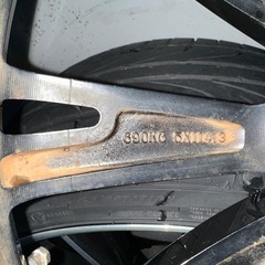 価格相談歓迎！　19インチ アルミホイール 4本セット 夏タイヤ付きの画像