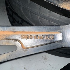 価格相談歓迎！　19インチ アルミホイール 4本セット 夏タイヤ付きの画像