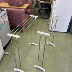 【リサイクルショップ ピカソ 小松原】🧺✨ステンレス製 コンパクト物干しスタンド✨タオルハンガーにもOK🌈★5147★の画像