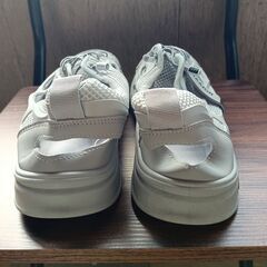 新品 27cm メンズ スニーカー グレー 厚底 シューズ 普段着 識別番号:【N475-S】の画像