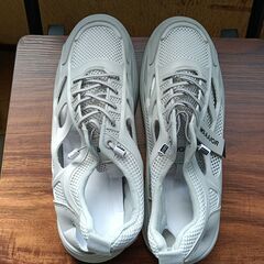 新品 27cm メンズ スニーカー グレー 厚底 シューズ 普段着 識別番号:【N475-S】の画像