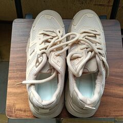 新品 26cm メンズ スニーカー ブラウン 厚底 シューズ 普段着 識別番号:【N476-S】の画像