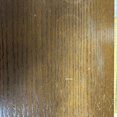 ニトリのダイニングテーブルとキャスター付きの椅子4脚のセットの画像