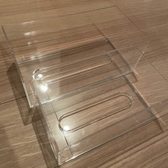 無印良品　アクリルティッシュケース　大小2つセットの画像