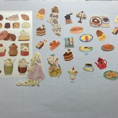 デザインペーパーとシールの画像