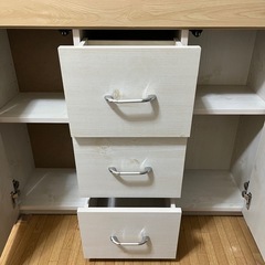 【美品】 勉強机　学習机　デスク　小学生　折り畳みの画像