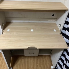 【美品】 勉強机　学習机　デスク　小学生　折り畳みの画像