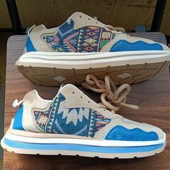 新品 25cm メンズ スニーカー ブラウン 厚底 男女兼用 シューズ 識別番号:【N477-S】の画像