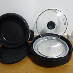 タイガーの家庭用グリルなべ。しっかり大人４人用深なべの画像