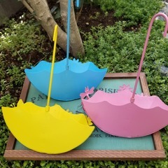 パラソル型　プランター　3個セット　ばら売り不可の画像