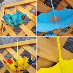 パラソル型　プランター　3個セット　ばら売り不可の画像