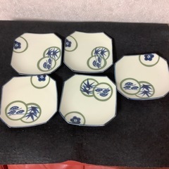 昭和レトロ　取り皿　松竹梅　小皿　ヴィンテージ　アンティーク　5枚　10.5㎝の画像