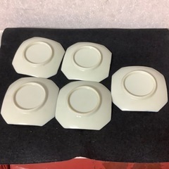 昭和レトロ　取り皿　松竹梅　小皿　ヴィンテージ　アンティーク　5枚　10.5㎝の画像