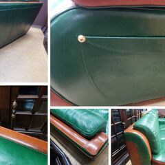 J37　イタリア製　総本革　BRIANFORM　ブリアンフォルム　トリプルソファの画像