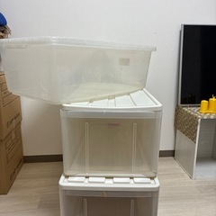収納ボックス3個纏めて差し上げます。の画像