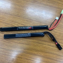 89式／AK用Lipoバッテリー1100mAh 20C 7.4Vスティックタイプ2本Setの画像
