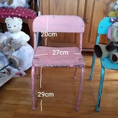 ヴィンテージ　椅子　2脚セット　ガーデニング　花台　ぬいぐるみ用の画像