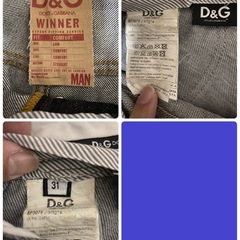 【Y00020】D&G　DOLCE&GABBANA（ドルチェ&ガッバーナ）デニムパンツ　ジーパン　31の画像
