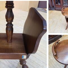 J36　飛騨産業　キツツキマーク　花台　サイドテーブルの画像