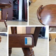 J36　飛騨産業　キツツキマーク　花台　サイドテーブルの画像