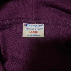 【Y00022】Champion（チャンピオン）リバースウィーブ スウェット パーカー　Lの画像