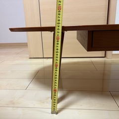 丸テーブル　木　ブラウンの画像