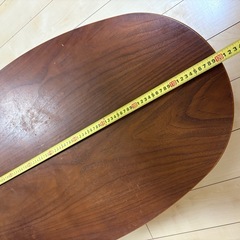 丸テーブル　木　ブラウンの画像