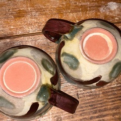 値下げ！⑥やちむん　コーヒーカップ2個セットの画像