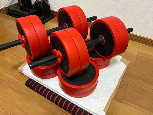 【美品】可変式ダンベル&ベンチプレス台