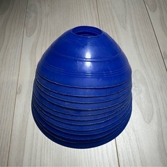 マーカーコーン 12枚セット　ブルー（中古）　サッカー フットサルスポーツ　トレーニング　の画像