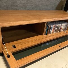 ローボード 180㎝ ライトオーク テレビボードの画像