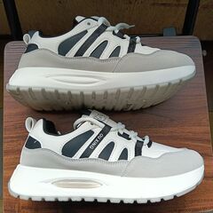 新品 25cm レディース スニーカー グレー シューズ 靴 カジュアルの画像