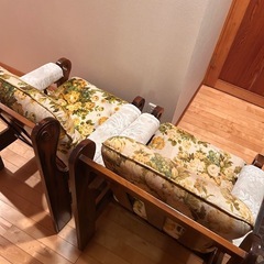 カリモク コロニアル 花柄 ヴィンテージ シングルソファ アームチェアの画像