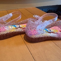 ディズニープリンセスラバーサンダル 16cm 使用回数た2回程の画像