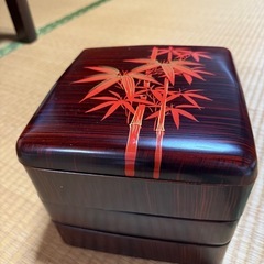 竹模様 三段重箱の画像