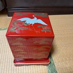 鶴　重箱　4段の画像
