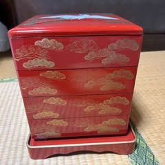 鶴　重箱　4段の画像