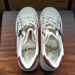 新品 25cm レディース スニーカー ホワイト シューズ 靴 カジュアル(903-Z)の画像