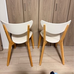 ホワイトチェア 椅子セットの画像