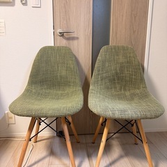 ホワイトチェア 椅子セットの画像